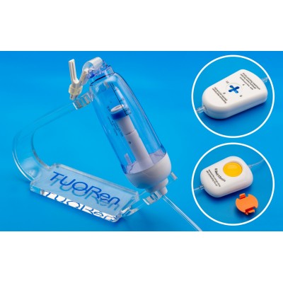 Одноразовая инфузионная помпа Tuoren, объем 100 мл, с регулятором скорости инфузии(2-4-6-8) мл/час и болюсом 2 мл/15 мин.